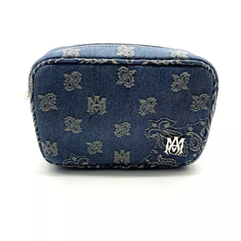 AMIRI MA Paisley Jacquard Canvas Camera Bag Authentic